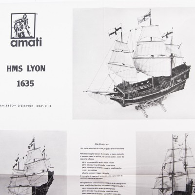 Bauplan von Lyon - Schiff 1635