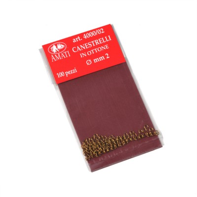 Canestrelli ottone mm.2 (100 pz)