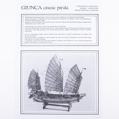 Piano costruzione Giunca Pirata Cinese