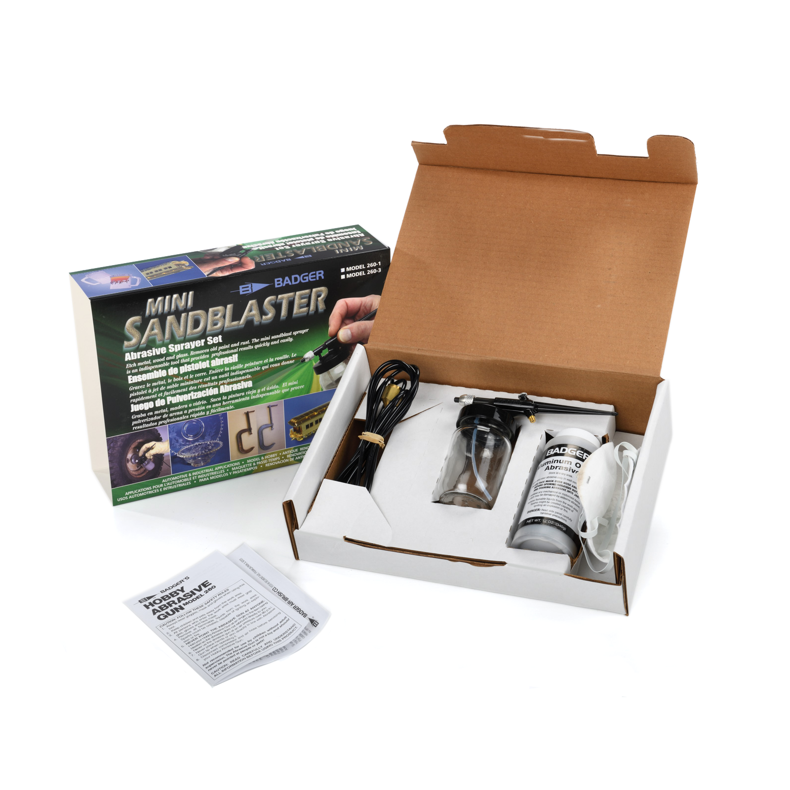 Badger Air-Brush Co. Mini Sandblaster Abrasive Powder Gun
